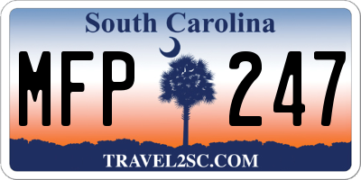 SC license plate MFP247