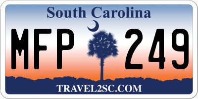 SC license plate MFP249