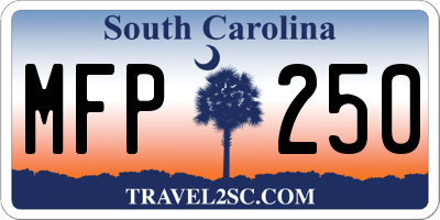 SC license plate MFP250