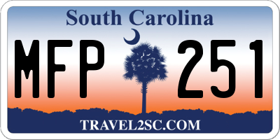 SC license plate MFP251