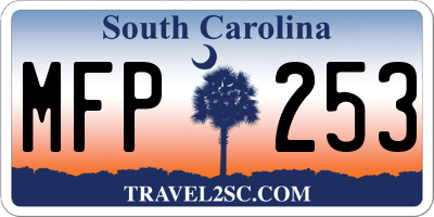 SC license plate MFP253