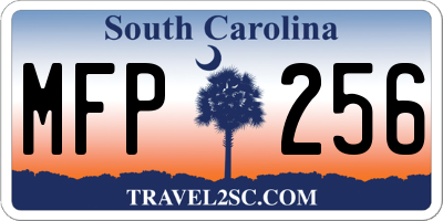 SC license plate MFP256