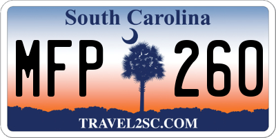 SC license plate MFP260