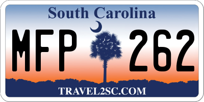 SC license plate MFP262