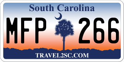 SC license plate MFP266