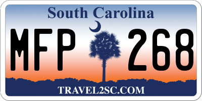 SC license plate MFP268