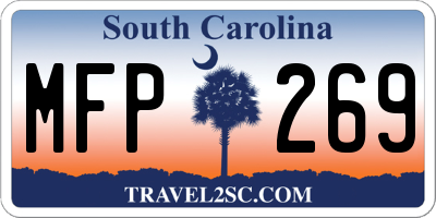 SC license plate MFP269