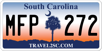 SC license plate MFP272