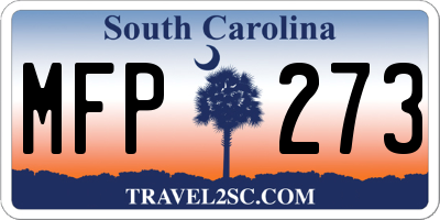 SC license plate MFP273