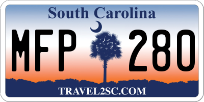 SC license plate MFP280