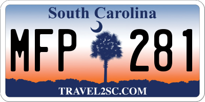 SC license plate MFP281