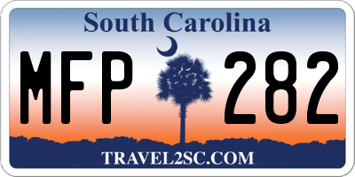SC license plate MFP282