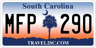 SC license plate MFP290