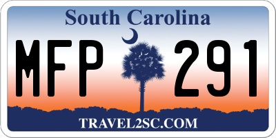 SC license plate MFP291