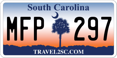 SC license plate MFP297