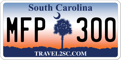 SC license plate MFP300