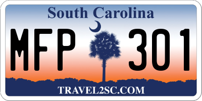 SC license plate MFP301