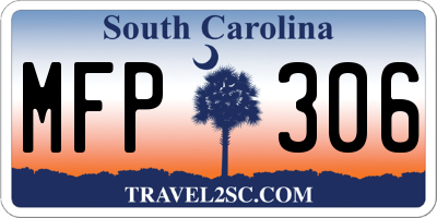 SC license plate MFP306