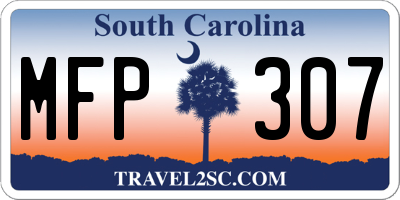 SC license plate MFP307