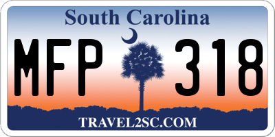 SC license plate MFP318