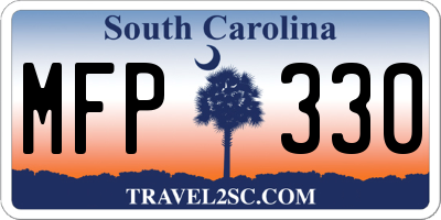 SC license plate MFP330