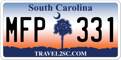 SC license plate MFP331