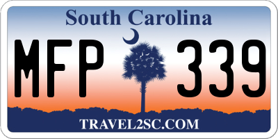 SC license plate MFP339