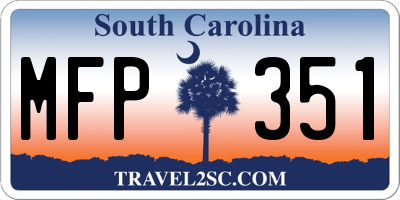 SC license plate MFP351