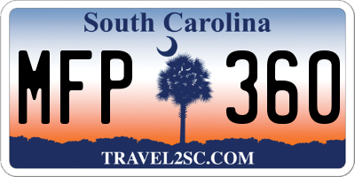 SC license plate MFP360