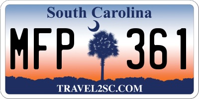 SC license plate MFP361