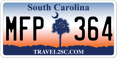 SC license plate MFP364