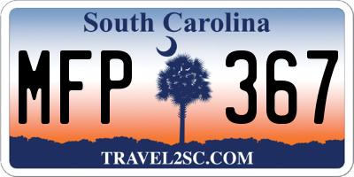 SC license plate MFP367