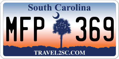 SC license plate MFP369