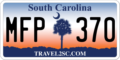 SC license plate MFP370