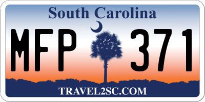 SC license plate MFP371
