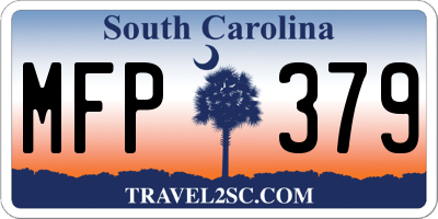 SC license plate MFP379