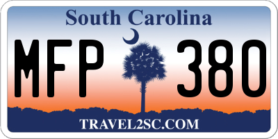 SC license plate MFP380