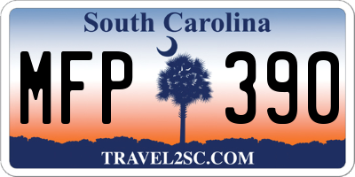 SC license plate MFP390
