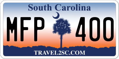 SC license plate MFP400