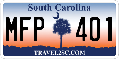 SC license plate MFP401