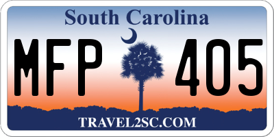 SC license plate MFP405