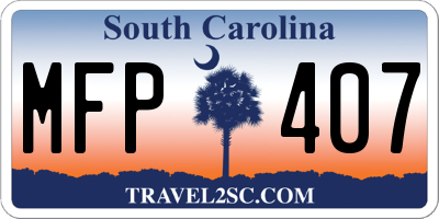 SC license plate MFP407