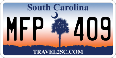 SC license plate MFP409