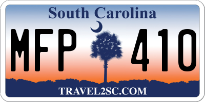 SC license plate MFP410