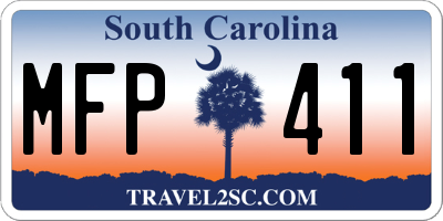 SC license plate MFP411