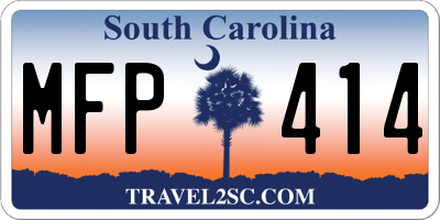 SC license plate MFP414