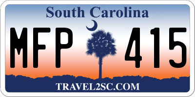 SC license plate MFP415