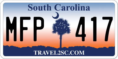 SC license plate MFP417