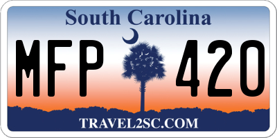 SC license plate MFP420
