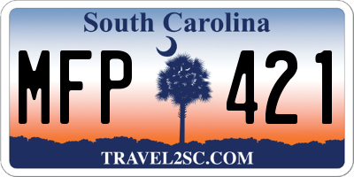 SC license plate MFP421